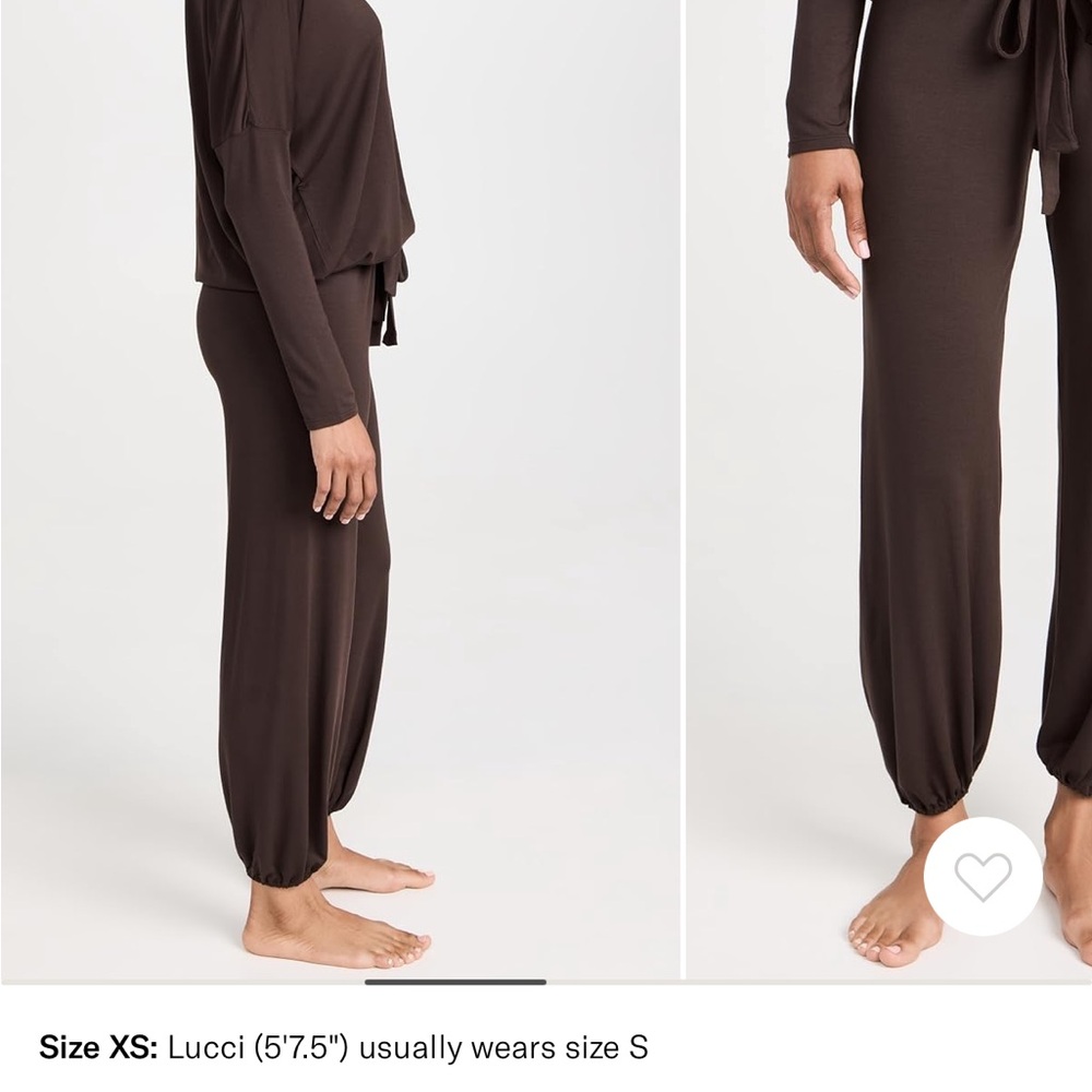 Eberjey Tencel Modal Slouchy PJ Set- Java - Picture 3 of 4